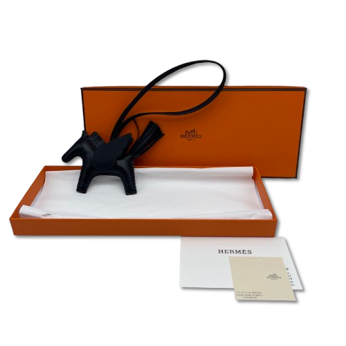 【新品正規品】エルメス HERMES ペガサス チャーム pm B刻 エルメス ペガサスチャーム PM ソーブラック K刻印 - ブランド品