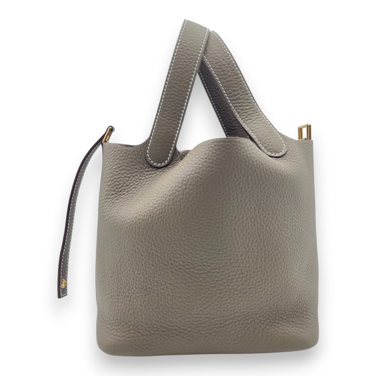 エルメス ピコタンロック PM エトゥープ トリヨンクレマンス ゴールド金具 K刻印