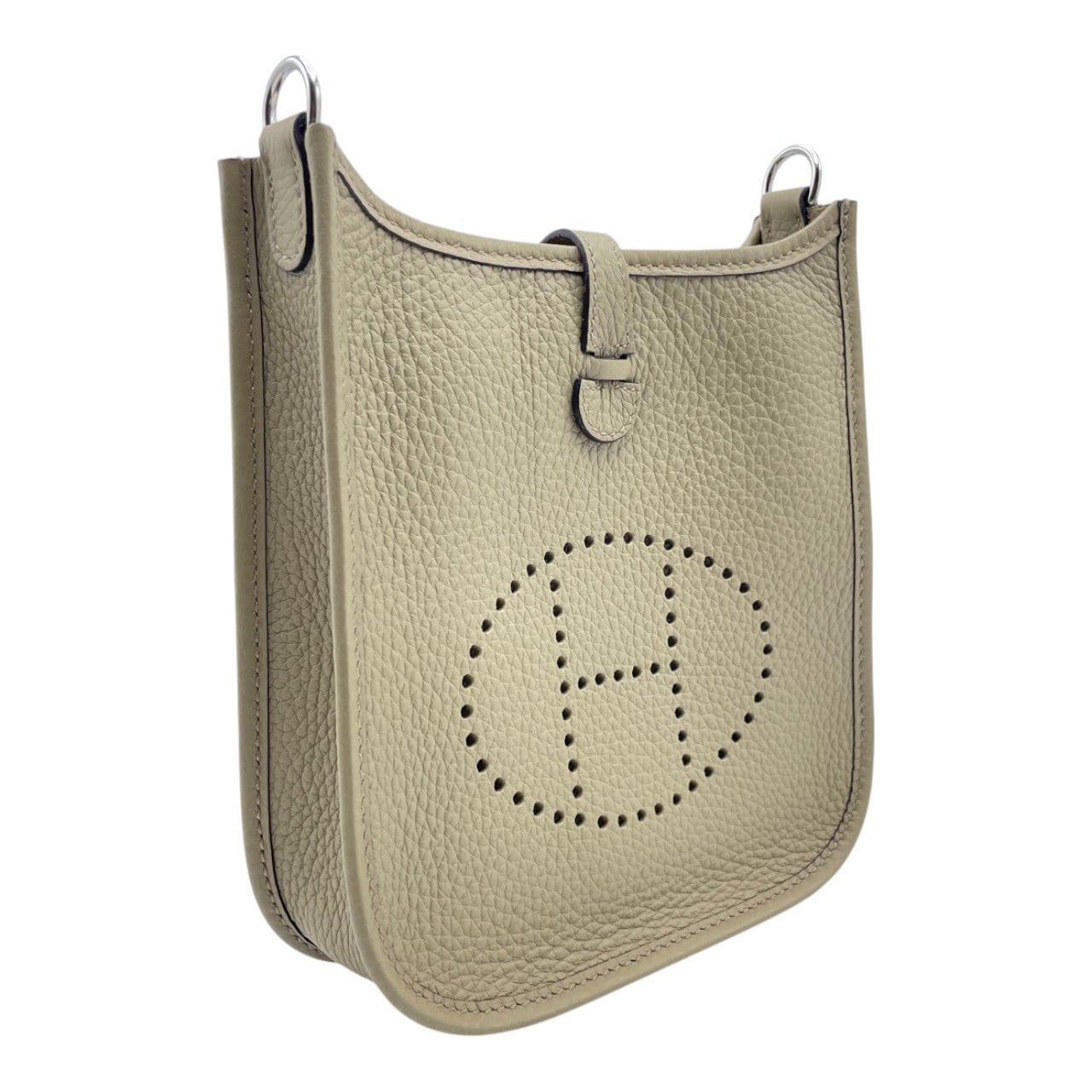 【新品未使用】エルメス ミニ エブリンtpm アマゾーヌ ノアール シルバー W エルメス ミニエヴリン TPM ノワール トリヨンクレマンス シルバー金具