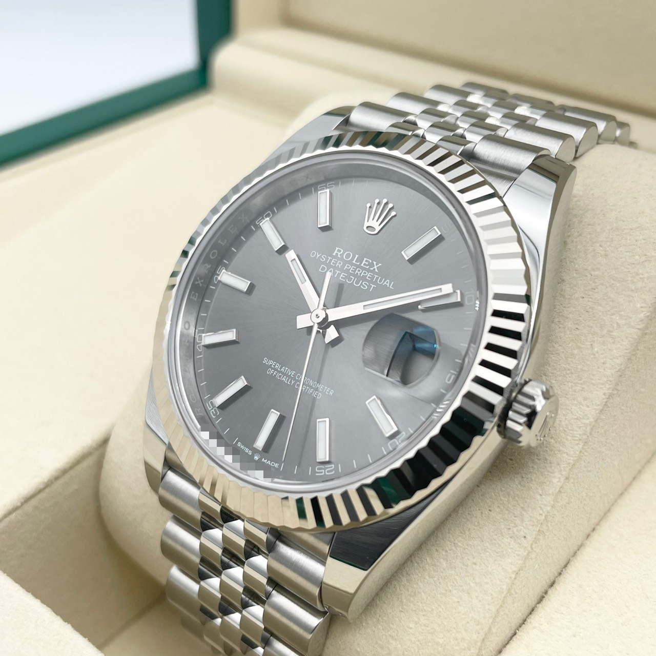 ロレックス デイトジャスト 126334 スレート ジュビリーブレス 41mm