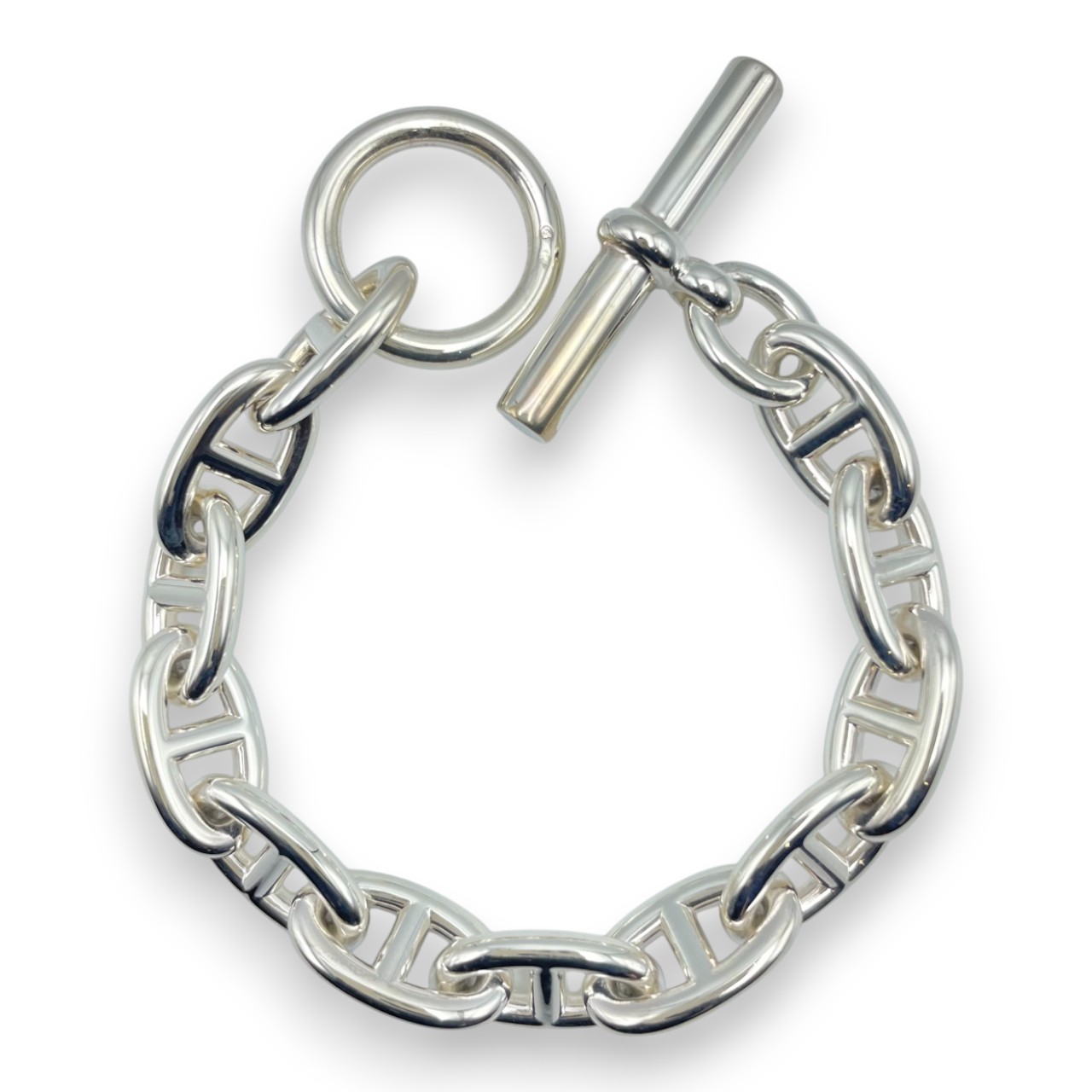 エルメス シェーヌ・ダンクル ブレスレット GM シルバー925 12コマ