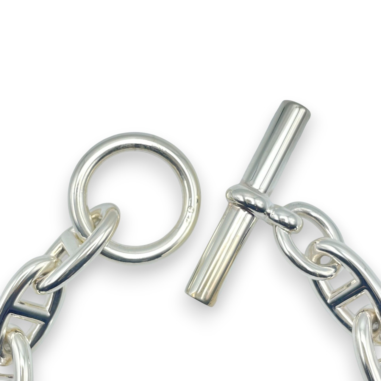 エルメス シェーヌ・ダンクル ブレスレット GM シルバー925 12コマ