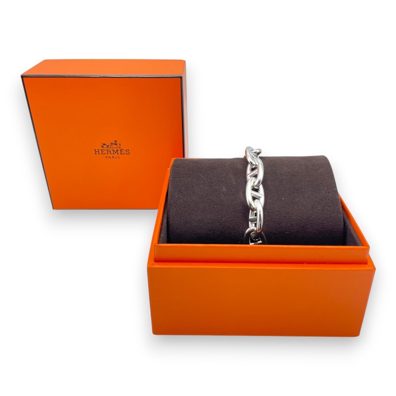 エルメス シェーヌ・ダンクル ブレスレット GM シルバー925 12コマ