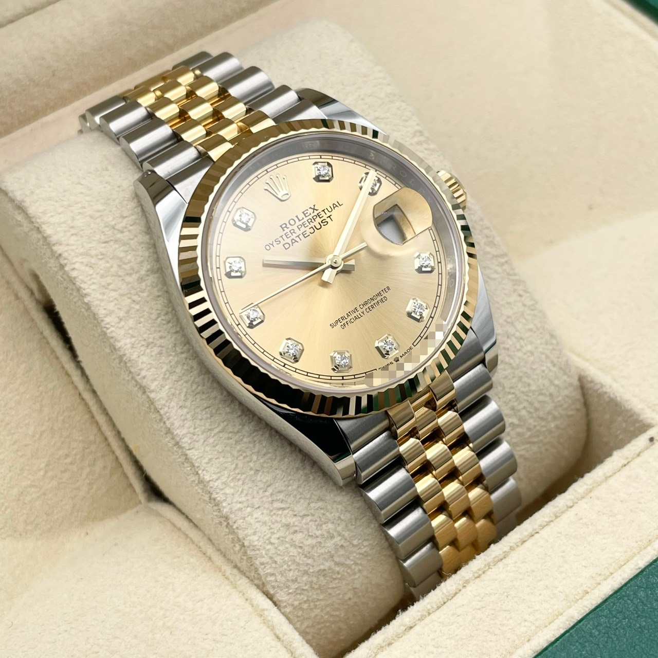 ロレックス デイトジャスト 126233G シャンパンカラー ジュビリーブレス 36mm