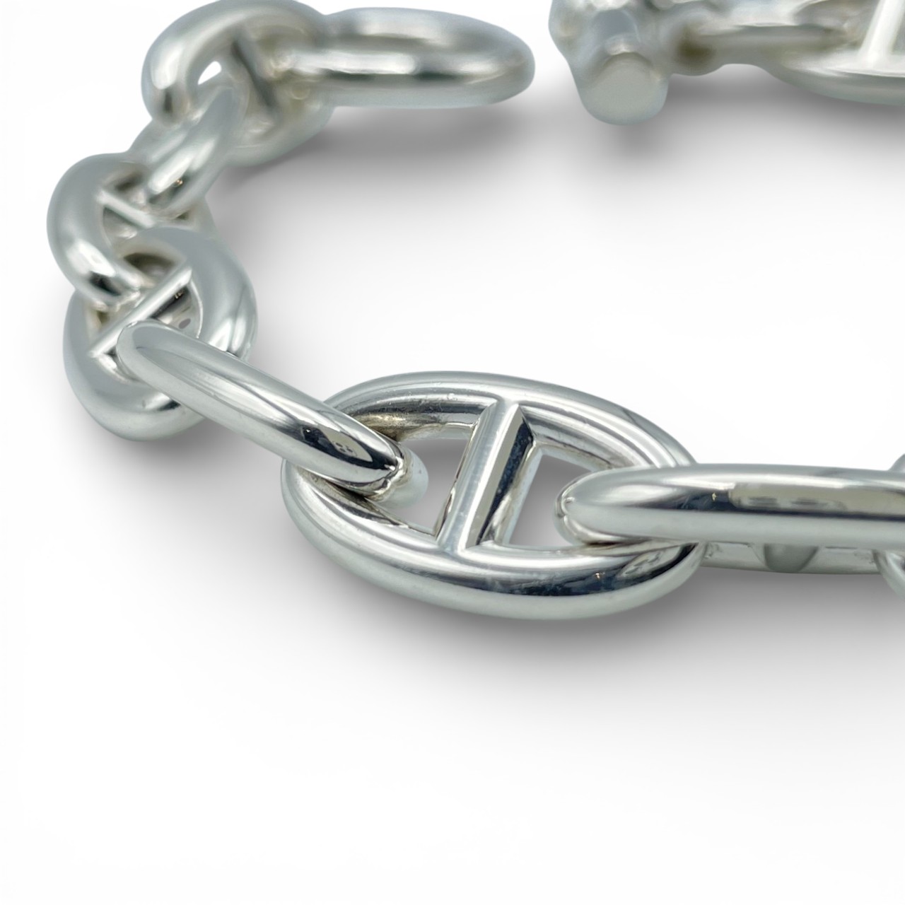 エルメス シェーヌ・ダンクル ブレスレット GM シルバー925 15コマ