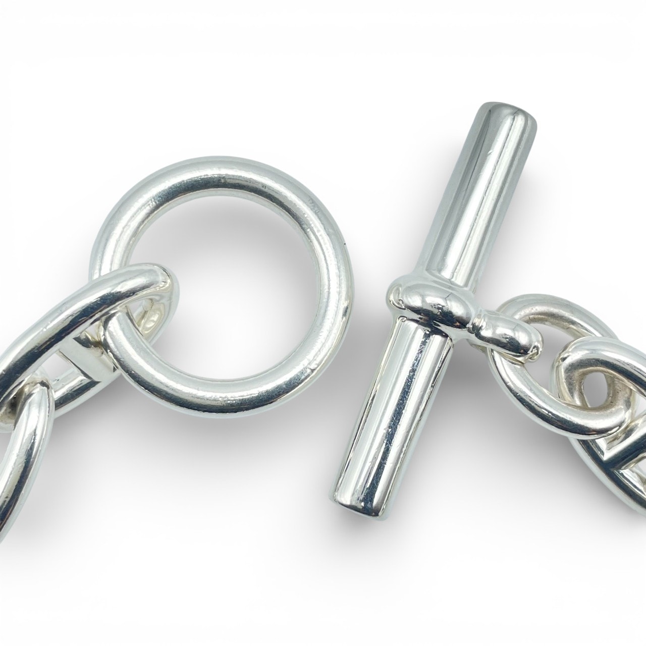 エルメス シェーヌ・ダンクル ブレスレット GM シルバー925 15コマ