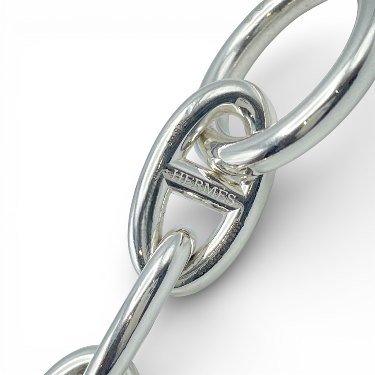 エルメス シェーヌ・ダンクル ブレスレット GM シルバー925 15コマ