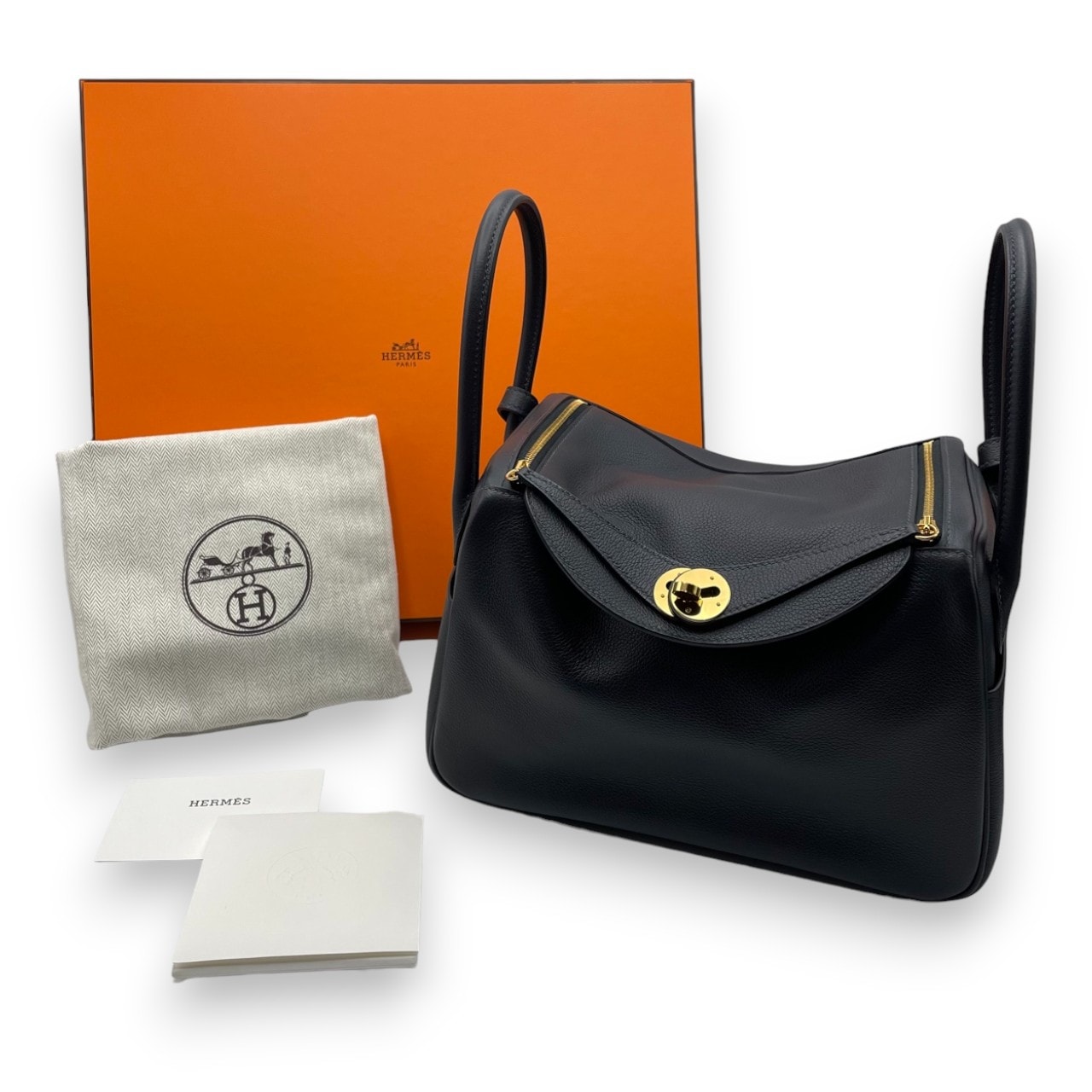 エルメス リンディ 26 キャバン エヴァーカラー ゴールド金具 K刻印