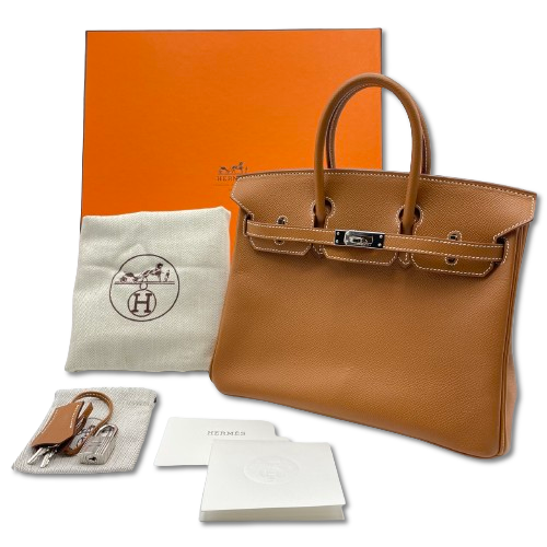 バーキン 25 馬のチャーム付き シルバー金具 HERMES エルメス ハンドバッグ バーキン25 黒 (ブラック) トゴ