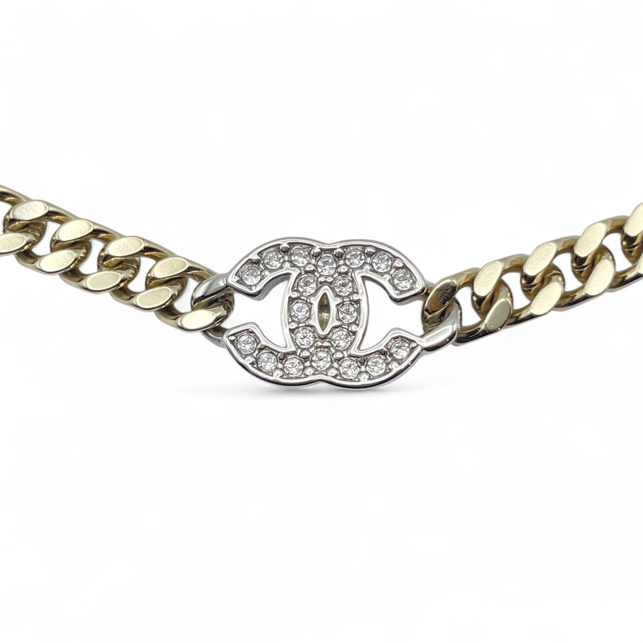 シャネル チョーカー AB6444-B06011-NC835 メタル＆ストラト ゴールド/シルバー/クリスタル