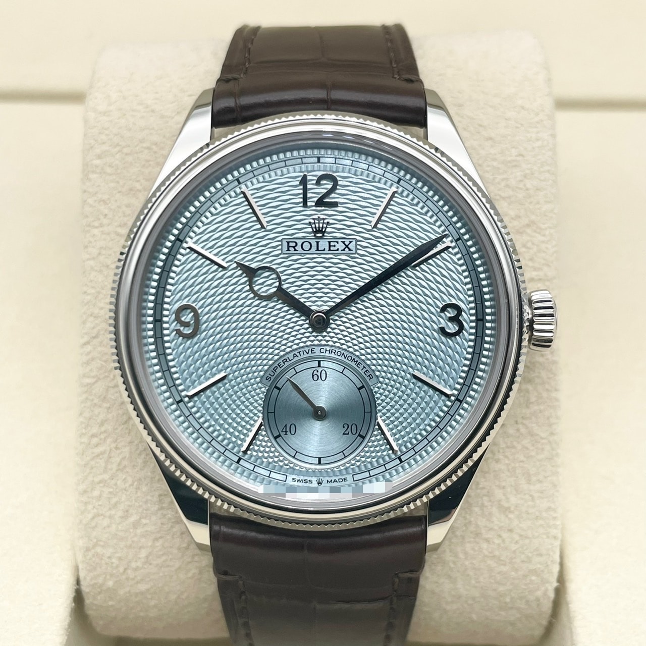 25年8月ギャラ！】ロレックス 1908 52506 アイスブルー プラチナ 39mm