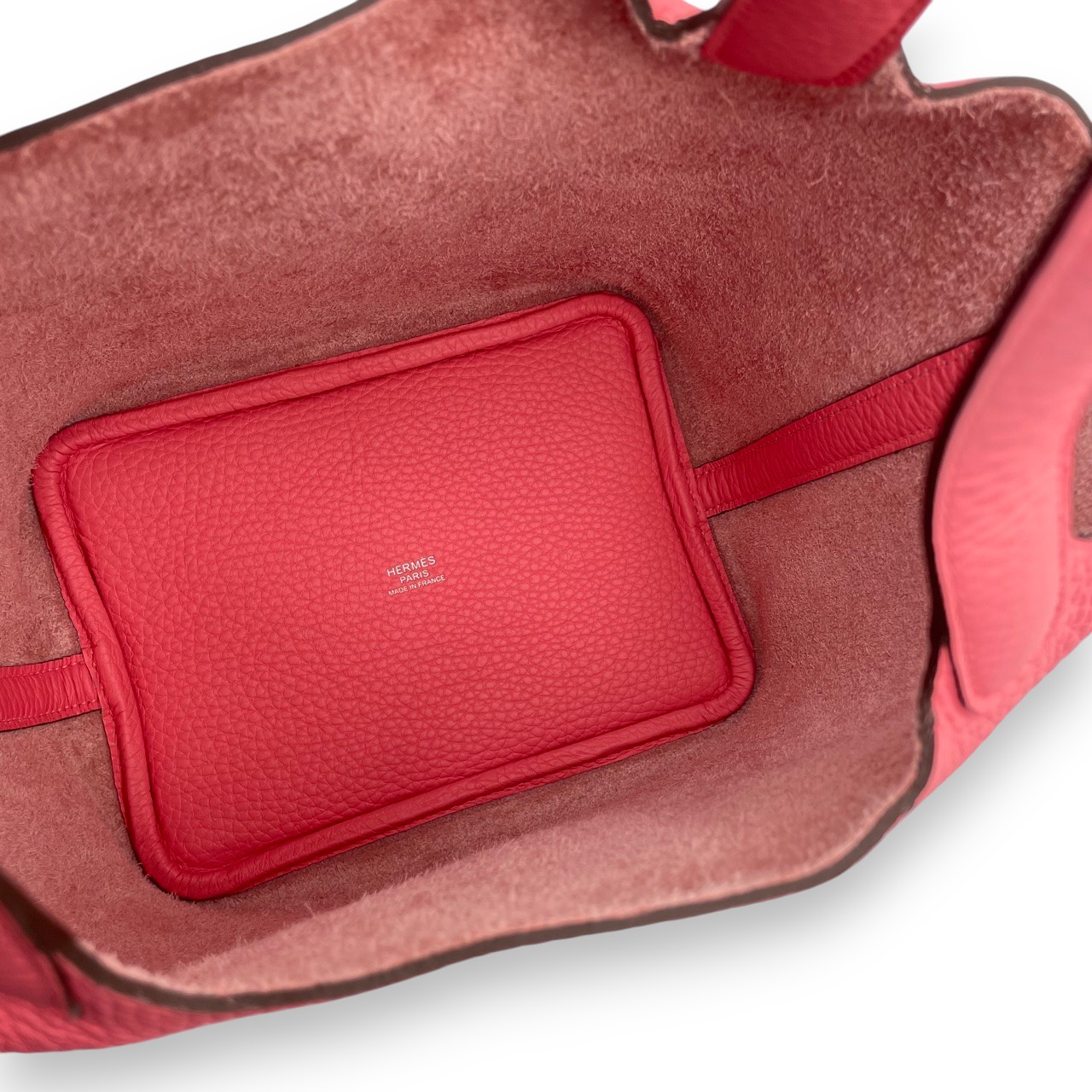 エルメス ピコタンロック PM ローズアザレ トリヨンクレマンス シルバー金具 W刻印