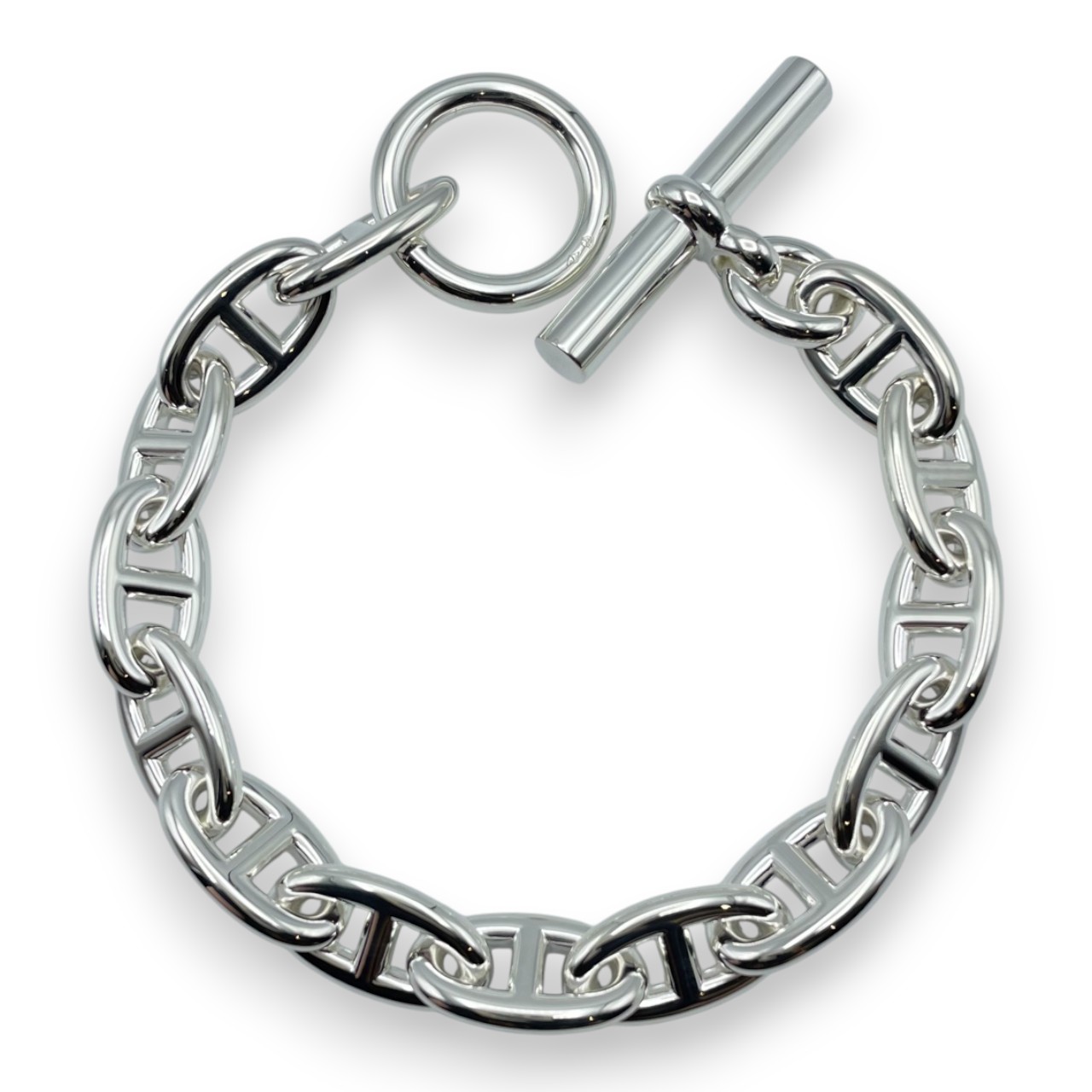 エルメス シェーヌ・ダンクル ブレスレット GM シルバー925 14コマ