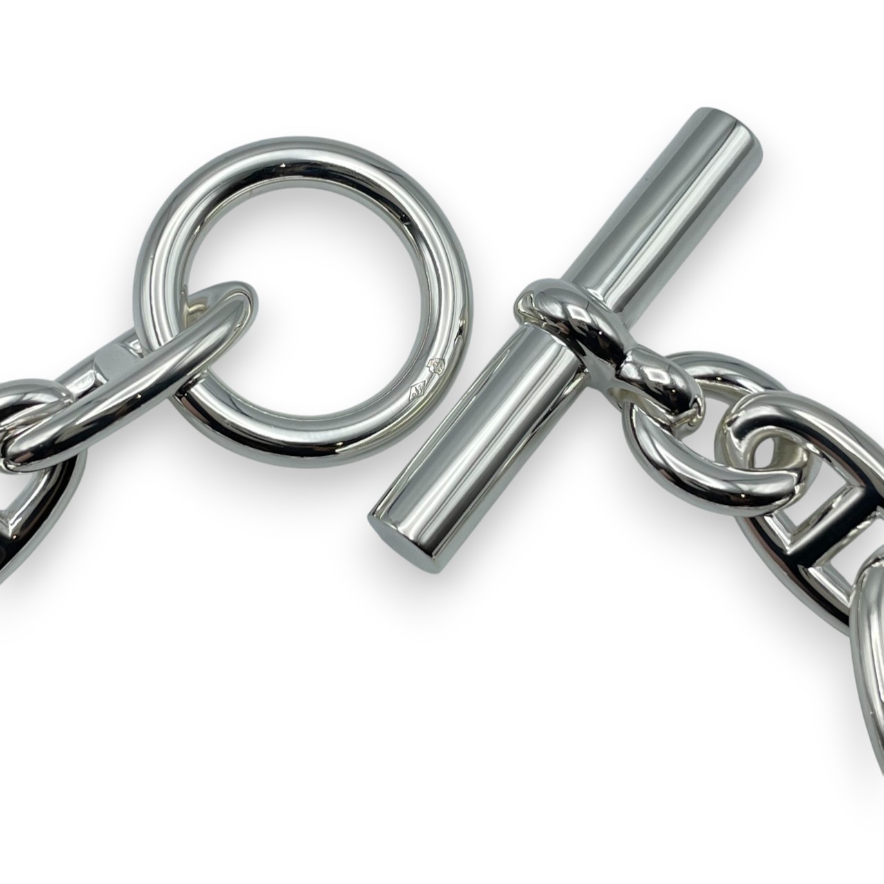 エルメス シェーヌ・ダンクル ブレスレット GM シルバー925 14コマ