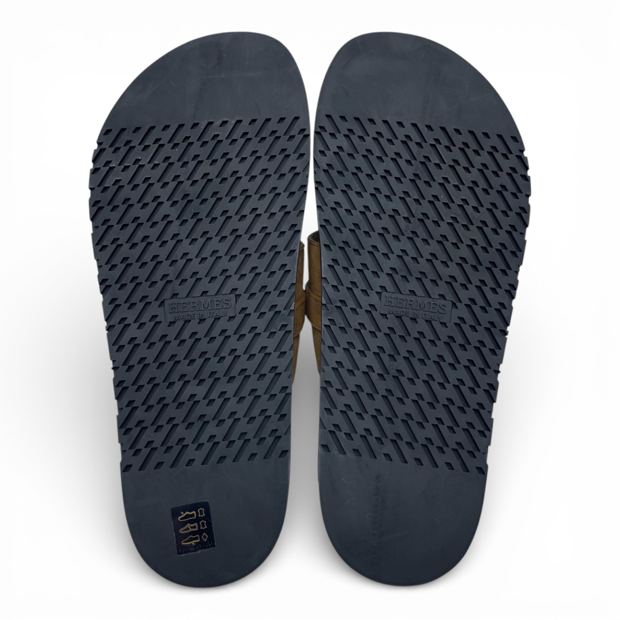 エルメス ジャクソン サンダル 42 ブラウン・フュメ シェーブル/ヴェロア 26cm