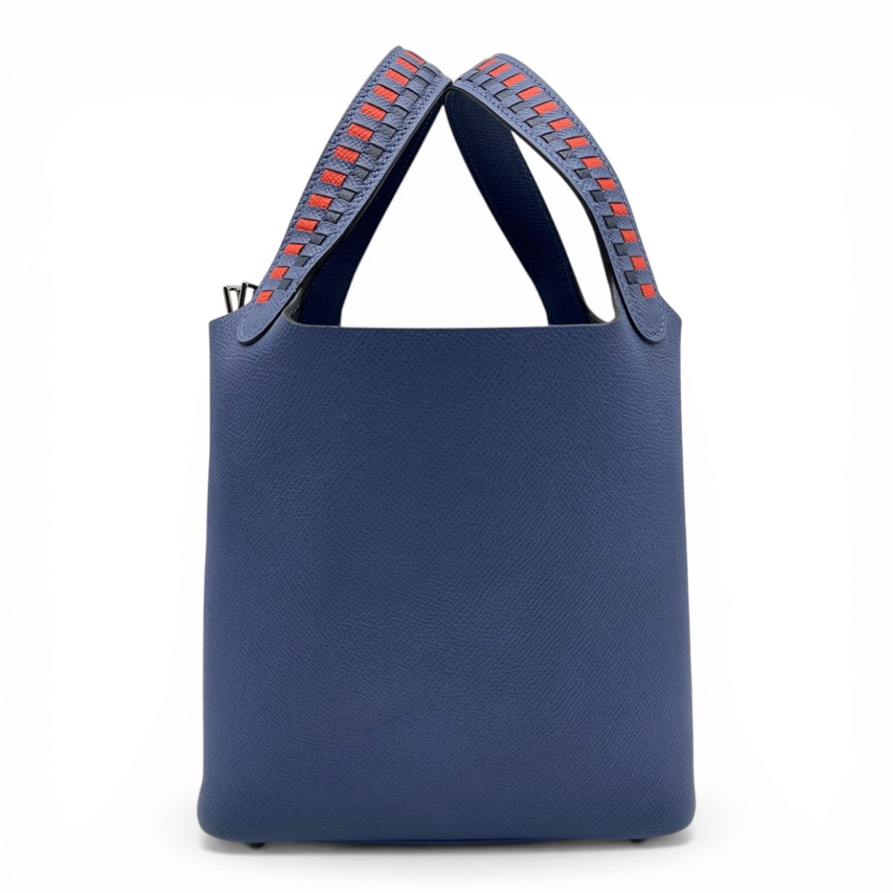 エルメス ピコタンロック トレサージュ PM ブルーブライトン/カプシーヌ/ブルーサフィール エプソン シルバー金具 C刻印