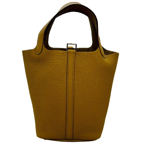 エルメス ピコタンロック PM ビスキュイ トリヨンクレマンス シルバー金具 B刻印