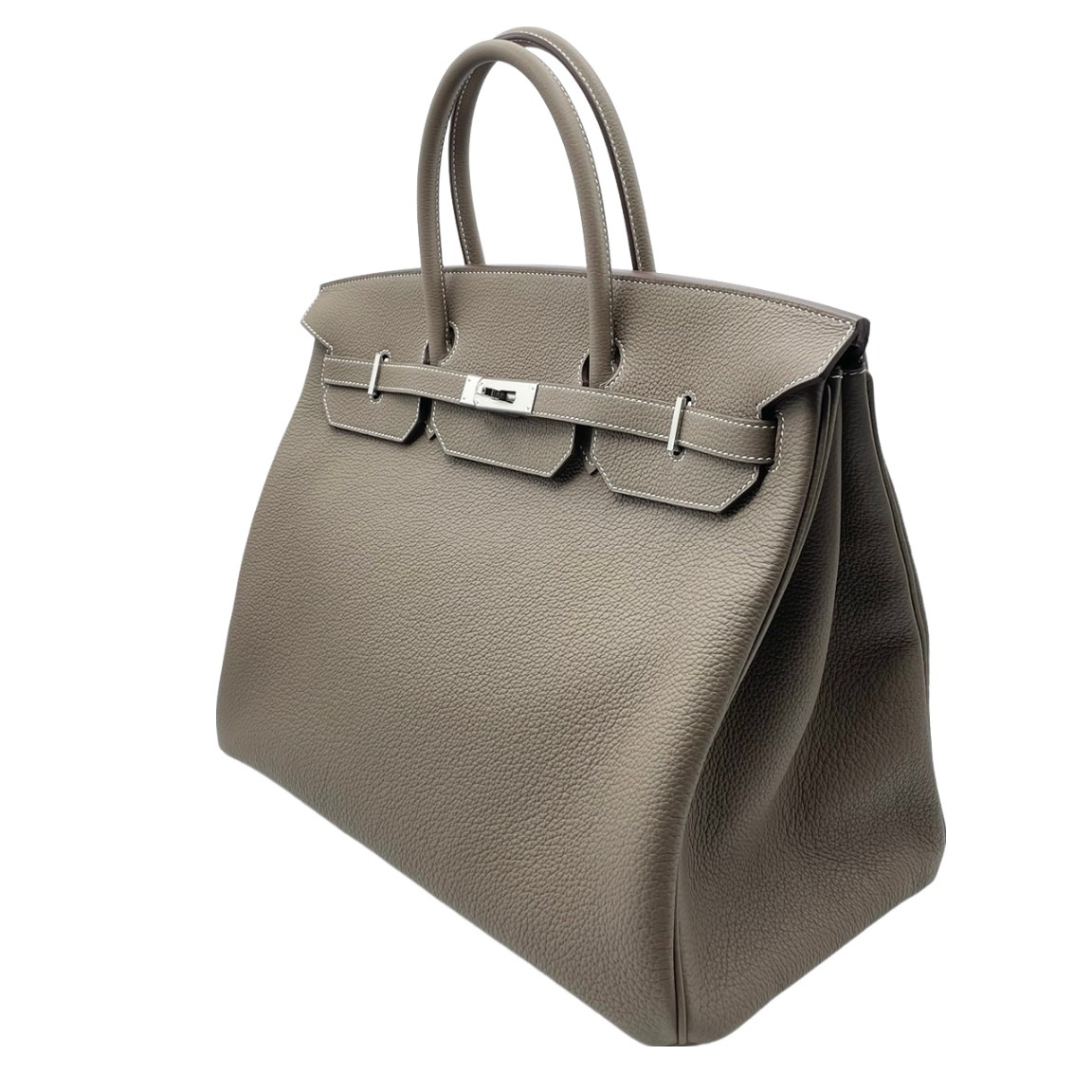 【現金特価】エルメス バーキン40 エトゥープトゴ シルバー金具 B刻印