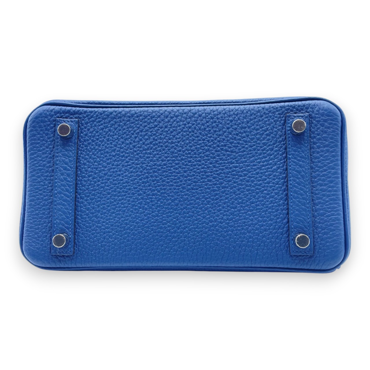 エルメス バーキン 25 ブルータイ トゴ シルバー金具 K刻印