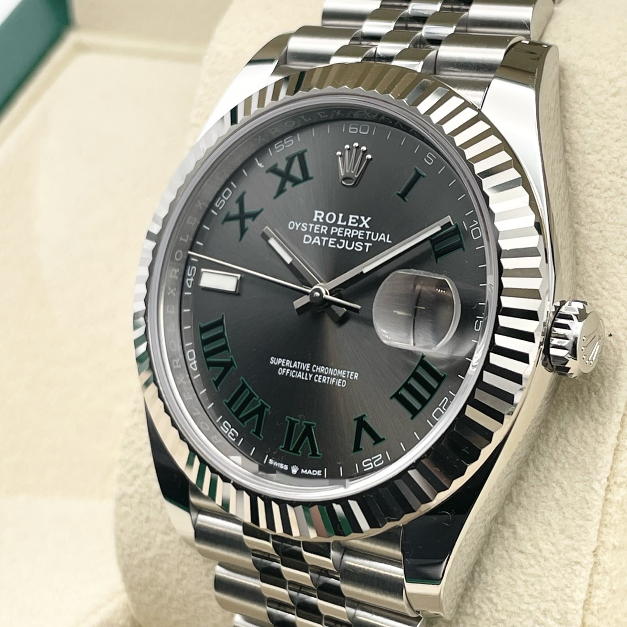 ロレックス デイトジャスト 126334 スレート ローマン ジュビリーブレス 41mm