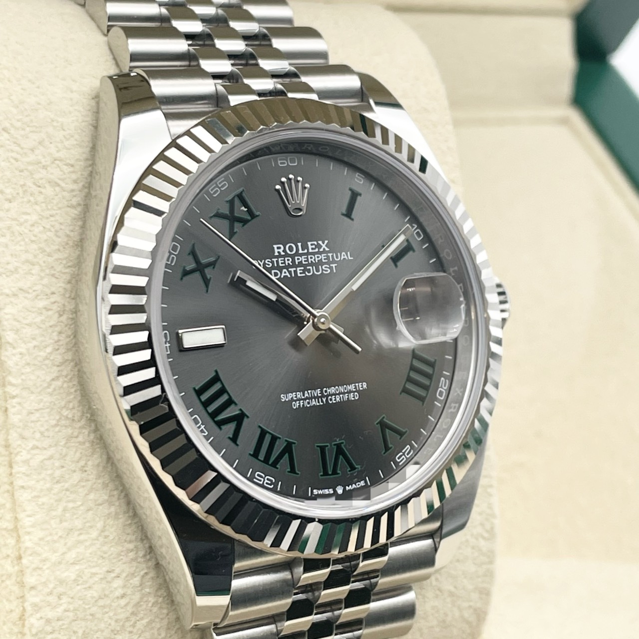 ロレックス デイトジャスト 126334 スレート ローマン ジュビリーブレス 41mm