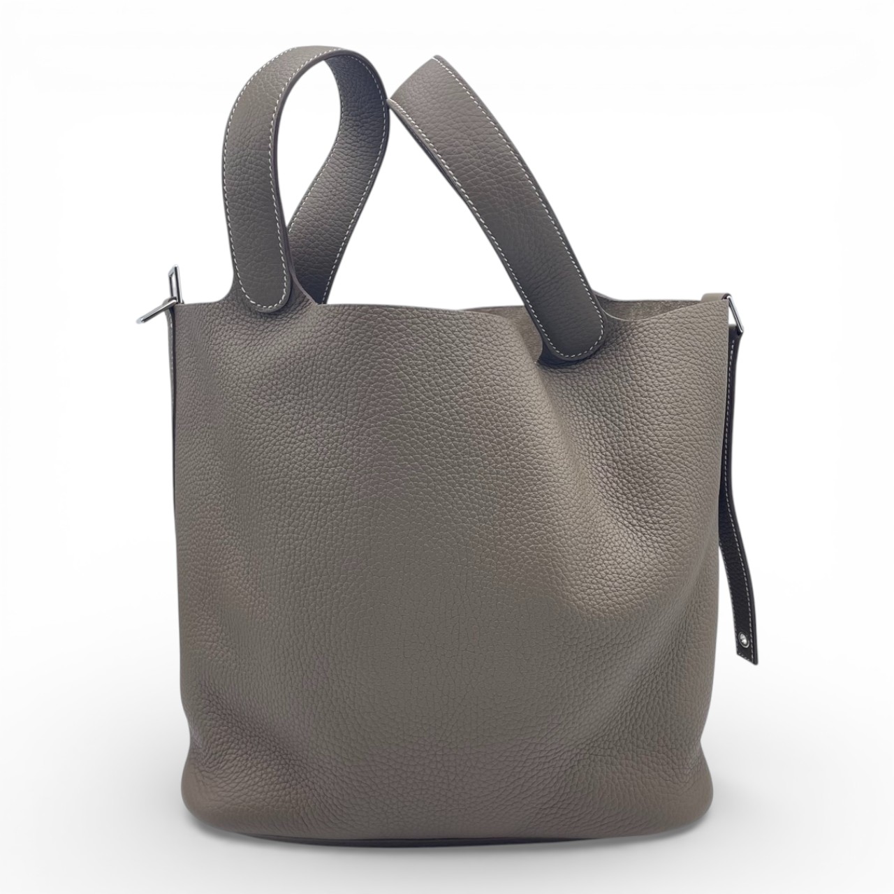 エルメス ピコタンロック GM エトゥープ トリヨンクレマンス シルバー金具 U刻印