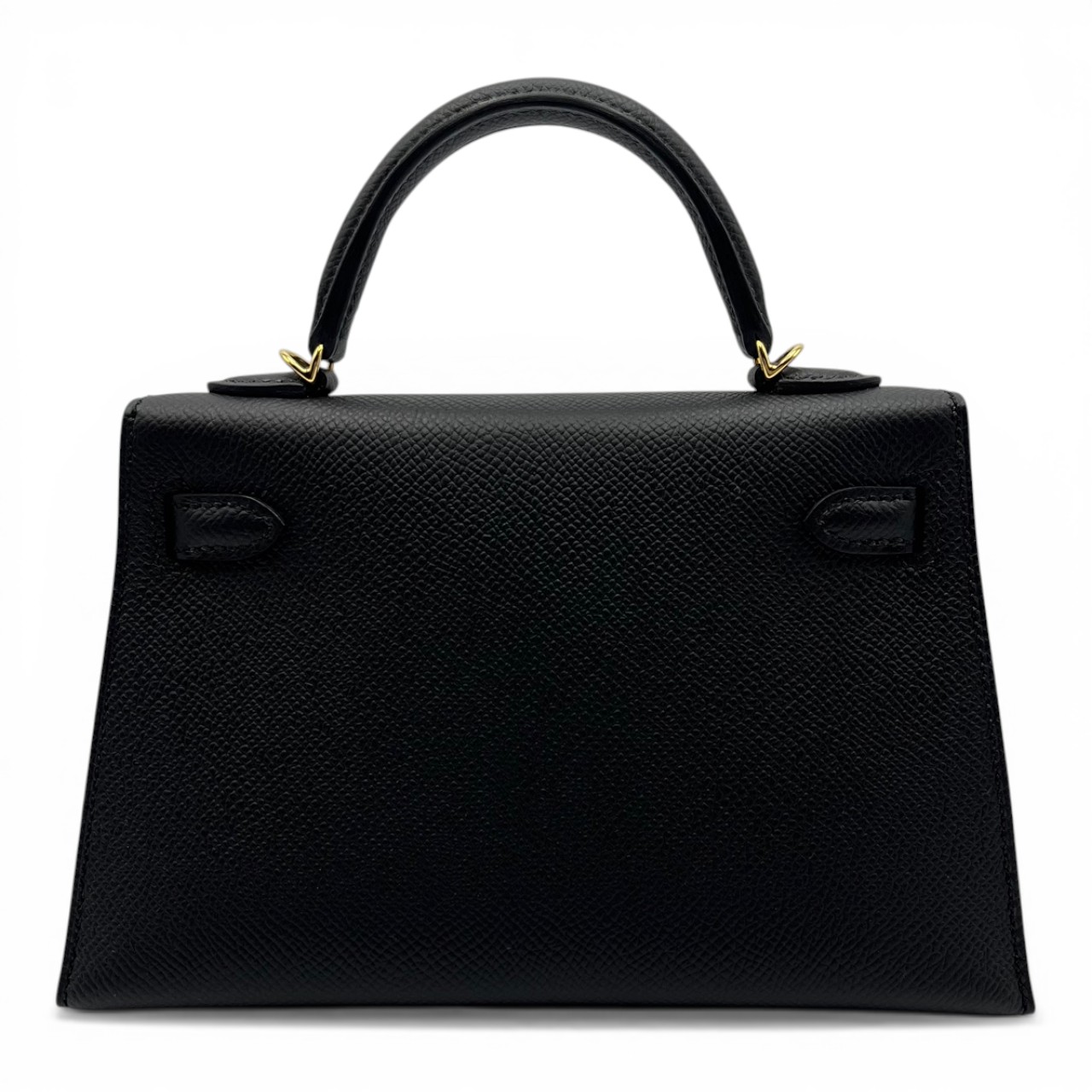 【現金特価】エルメス ミニケリー ノワール エプソン ゴールド金具 G刻印