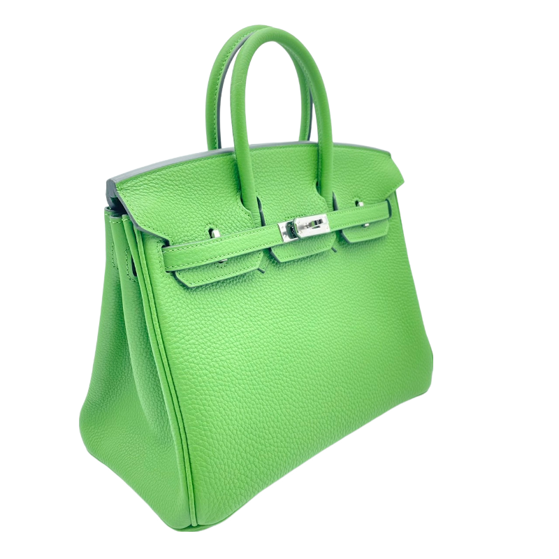 エルメス バーキン25 ヴェールユッカ トゴ シルバー金具 B刻印