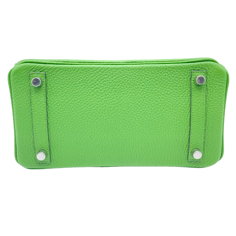 エルメス バーキン25 ヴェールユッカ トゴ シルバー金具 B刻印