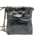 CHANEL シャネル22 チェーンショルダー ブラック カーフスキン
