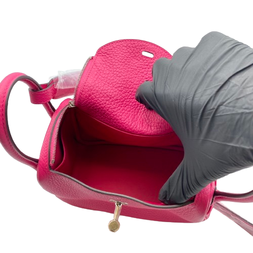 エルメス リンディミニ ローズショッキング トリヨンクレマンス