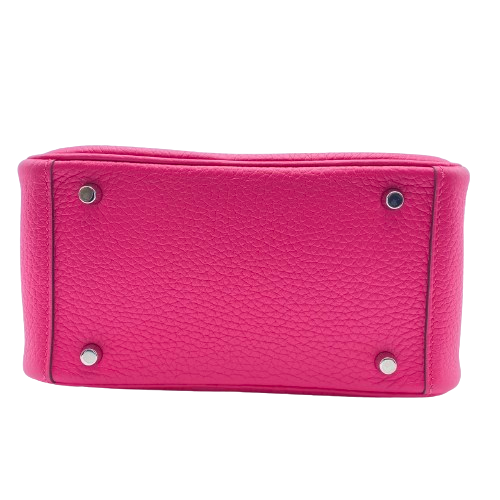 エルメス リンディミニ ローズショッキング トリヨンクレマンス シルバー金具 Z刻印