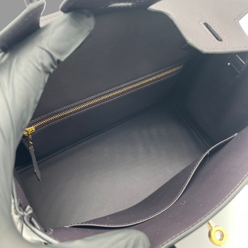 エルメス バーキン 25 プルノワール スイフト ゴールド金具 W刻印