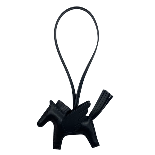 エルメス ペガサスチャーム PM ソーブラック W刻印