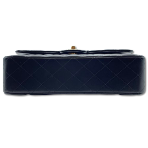 シャネル マトラッセ W25 ブラック ラムスキン ゴールド金具