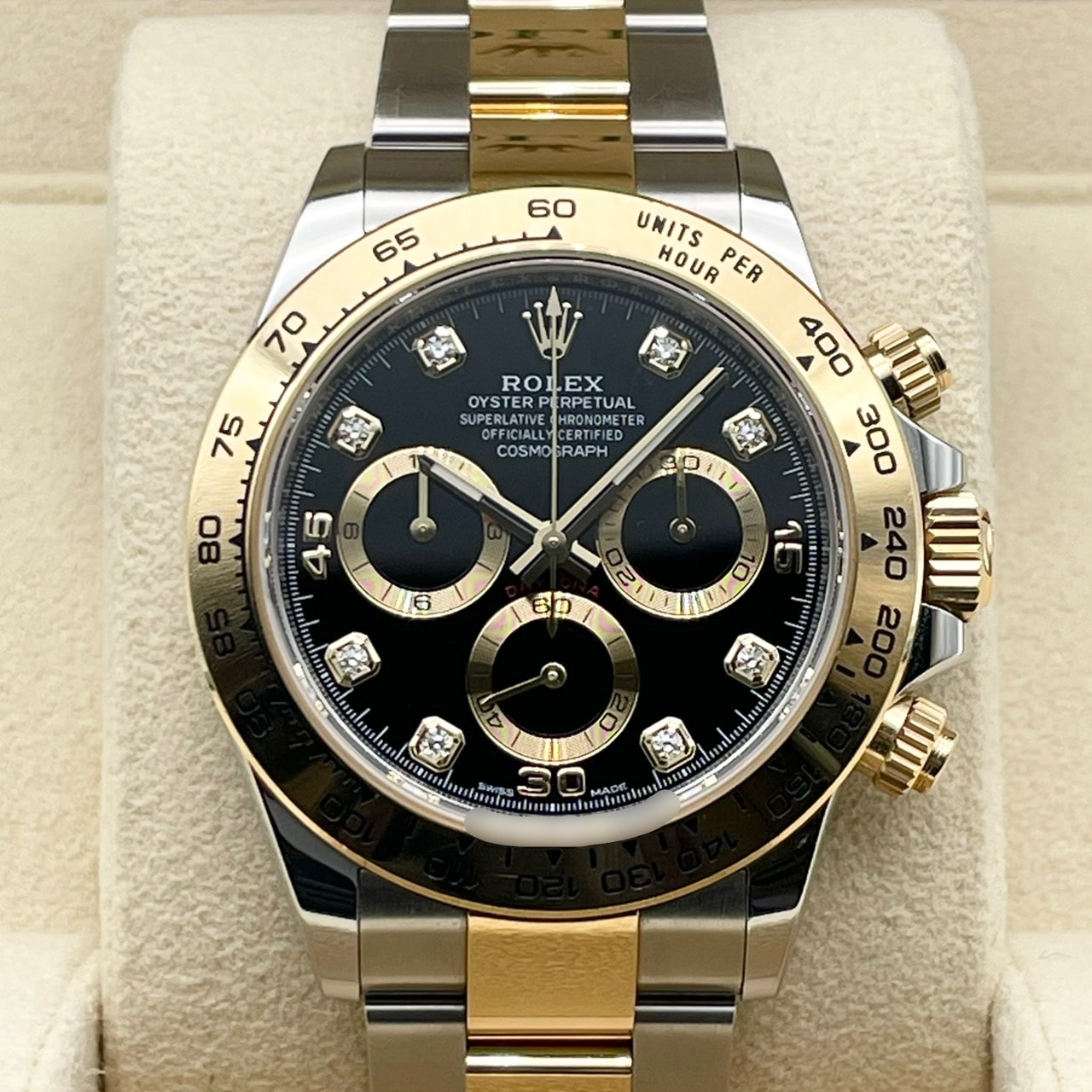 ロレックス デイトナ 116503G ブラック 8Pダイヤ オイスターブレスレット 40mm