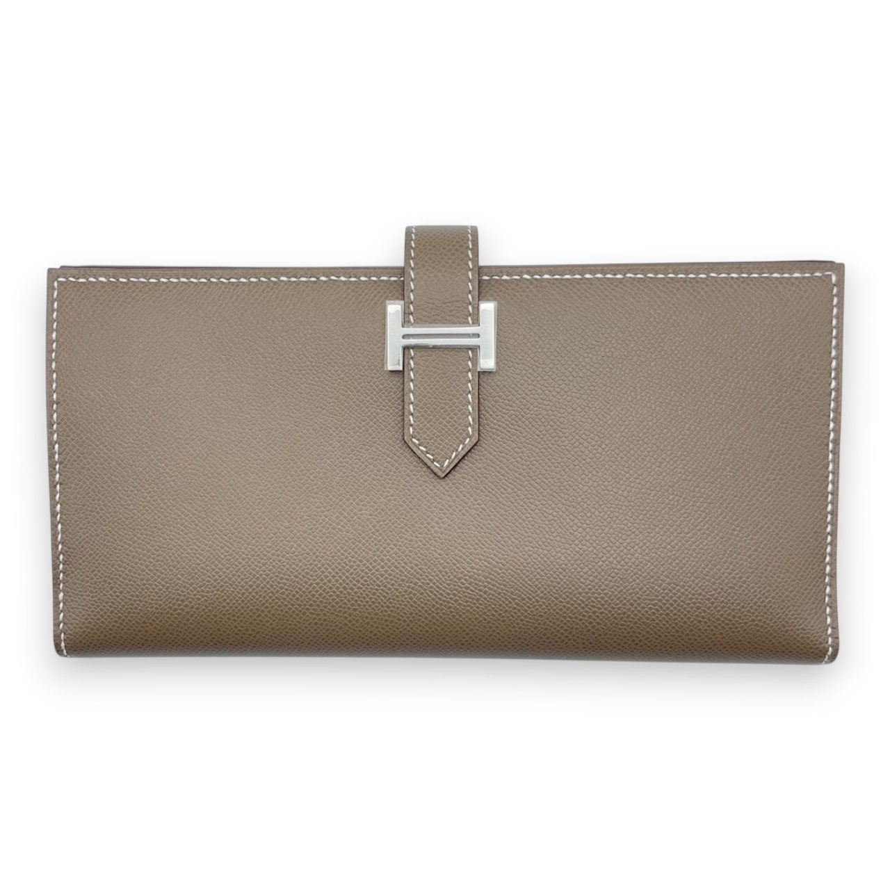 エルメス ベアンスフレ エトゥープ ヴォーマダム シルバー金具 K刻印