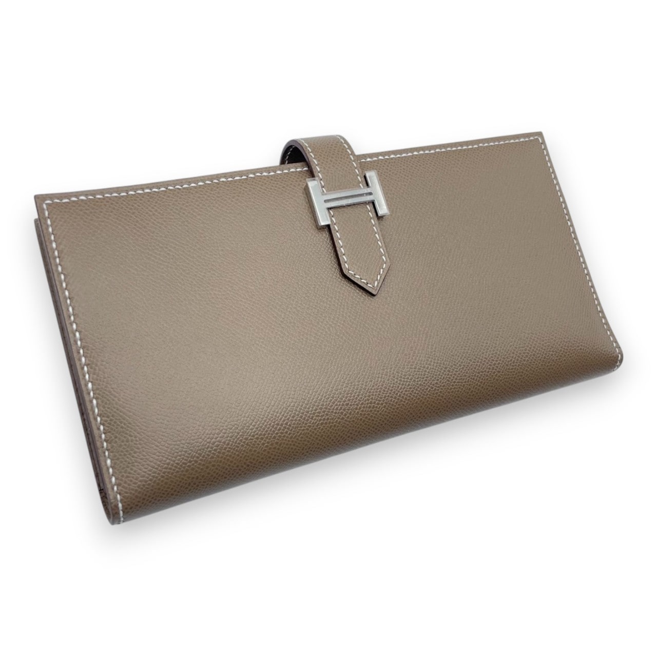 エルメス ベアンスフレ エトゥープ ヴォーマダム シルバー金具 K刻印