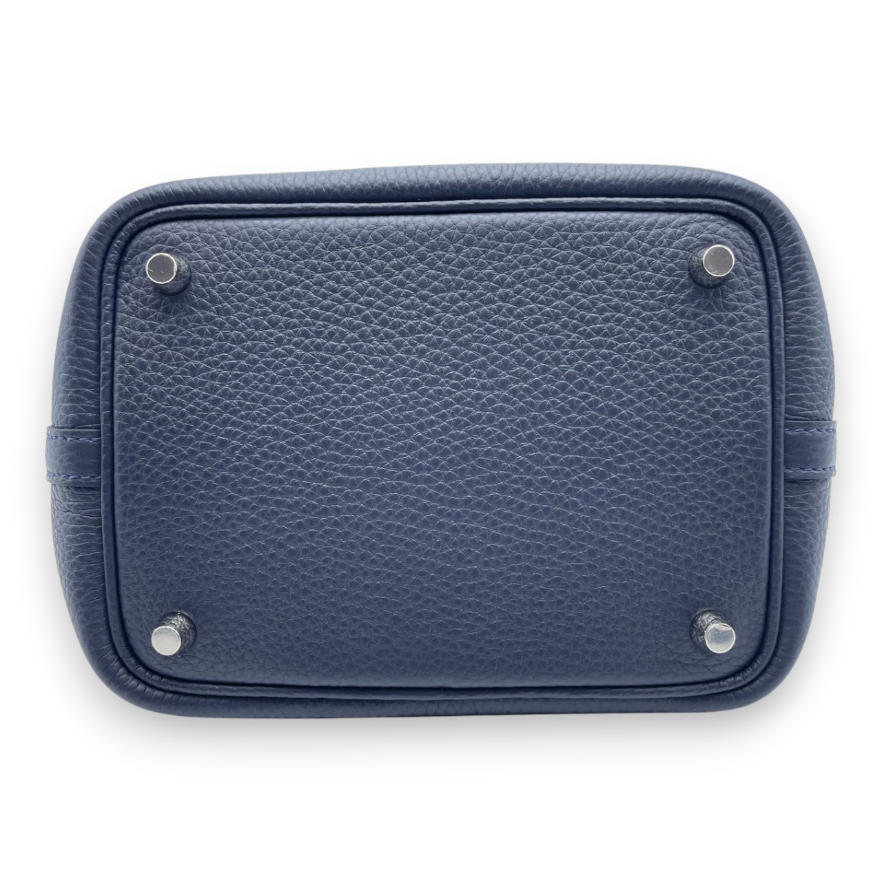 エルメス ピコタンロック PM ブルーニュイ トリヨンクレマンス シルバー金具 K刻印