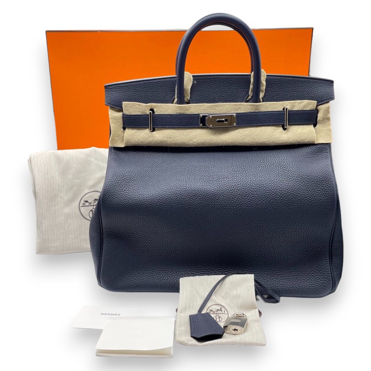 エルメス オータクロア 40 ブルーニュイ トゴ シルバー金具 Z刻印