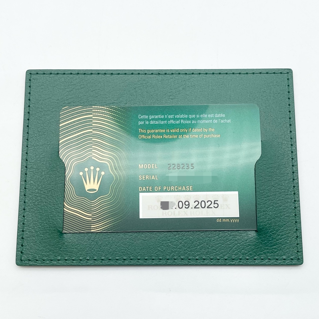 ロレックス デイデイト 228235 オリーブグリーン ローマン エバーローズゴールド 40mm