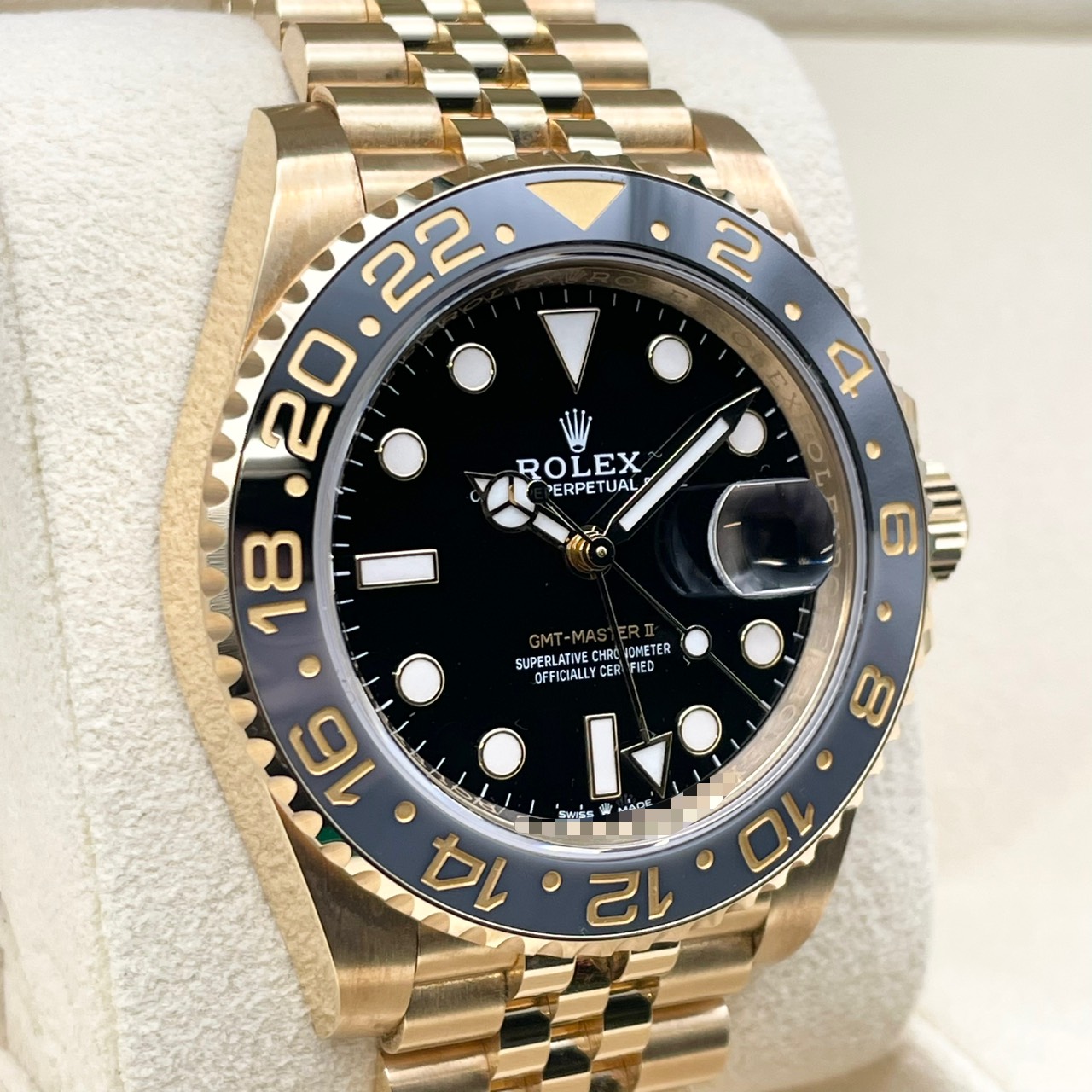 ロレックス GMTマスターII 126718GRNR イエローゴールド ジュビリーブレス ブラック 40mm