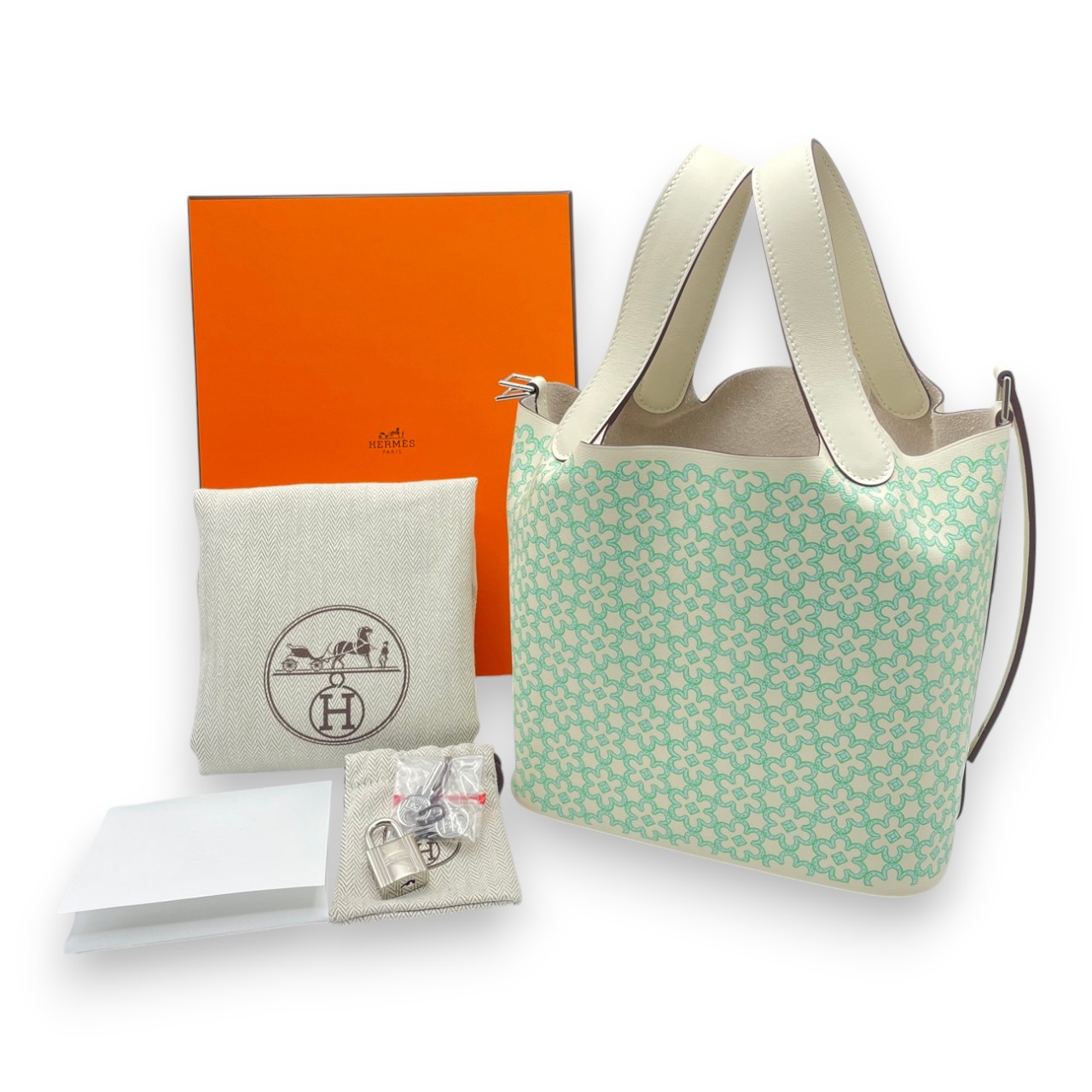 エルメス ピコタンロック ラッキーデイジー PM モーヴシルベストル スイフト シルバー金具 U刻印