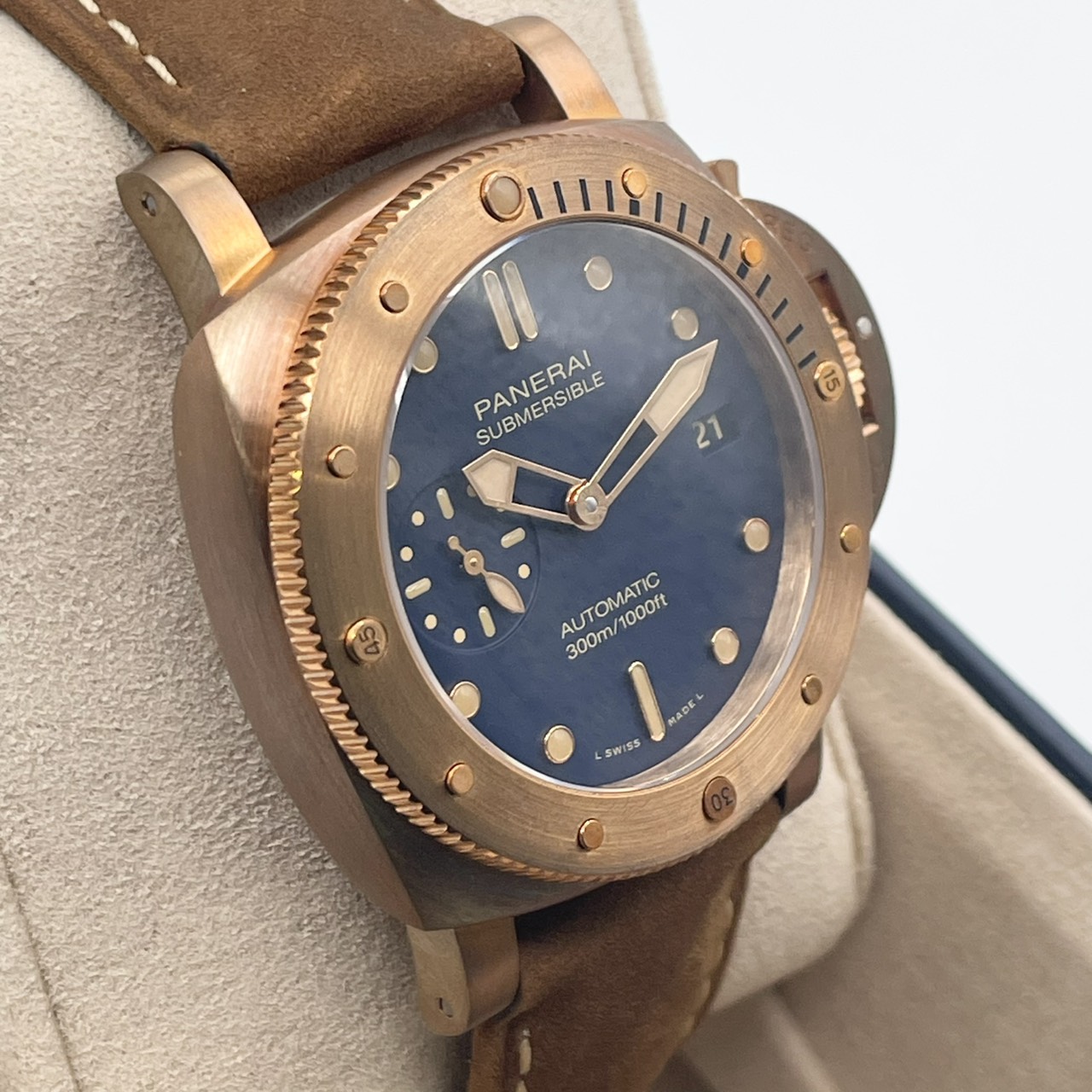 パネライ サブマーシブル PAM01074 ブロンズ ブルー 42mm