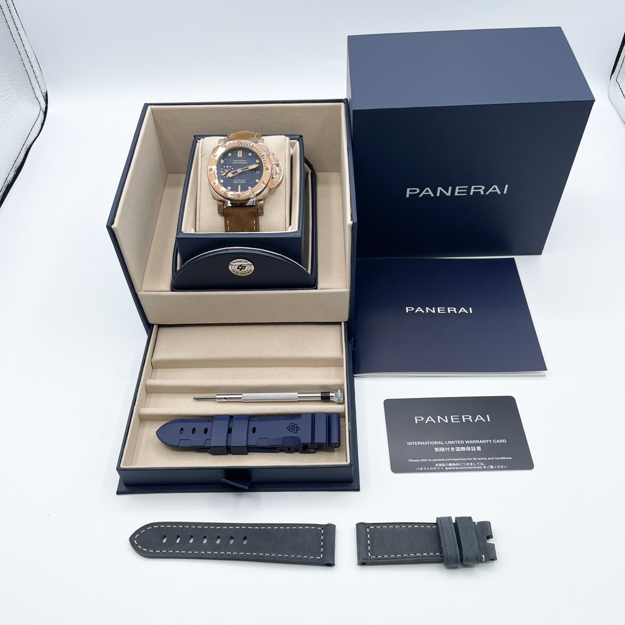 パネライ サブマーシブル PAM01074 ブロンズ ブルー 42mm