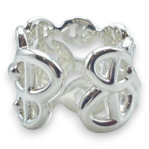 エルメス シェーヌ・ダンクル アンシェネ リング GM 50 シルバー925 10号