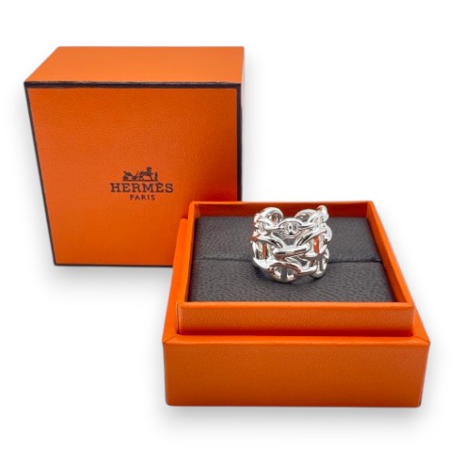 エルメス シェーヌ・ダンクル アンシェネ リング GM 50 シルバー925 10