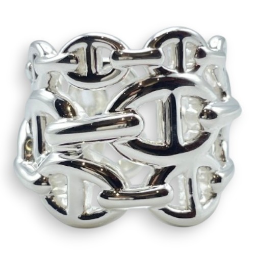 エルメス シェーヌ・ダンクル アンシェネ リング GM 50 シルバー925 10