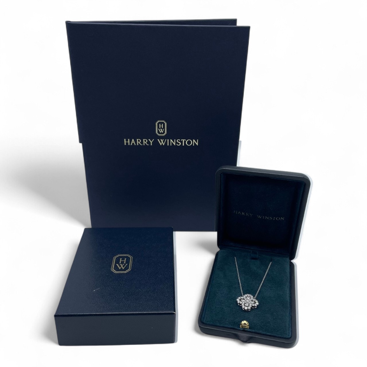 ハリーウィンストン ループ フルモチーフ ペンダント PEDPRPSML4C ダイヤモンド プラチナ