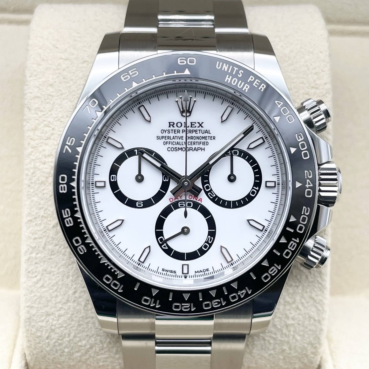 ロレックス デイトナ 126500LN ホワイト ステンレススチール オイスターブレス 40mm